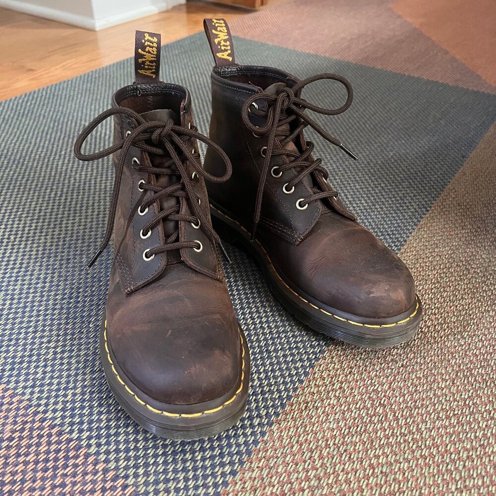 Dr. Martens 101 Crazy Horse Leather Ankle Boots
